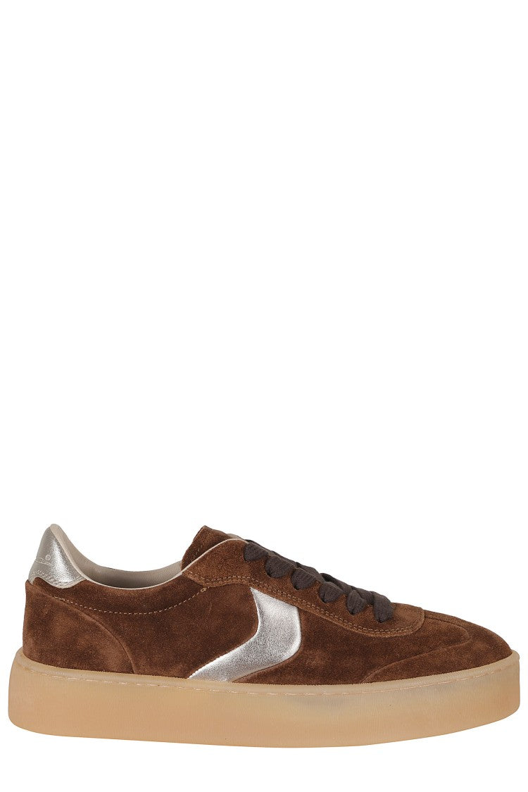 Voile Blanche Mind 02 Metallic Goat Skin Suede Low-Top Sneakers