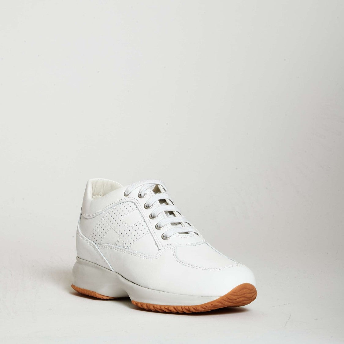 Hogan Interactive White Leather Sneakers