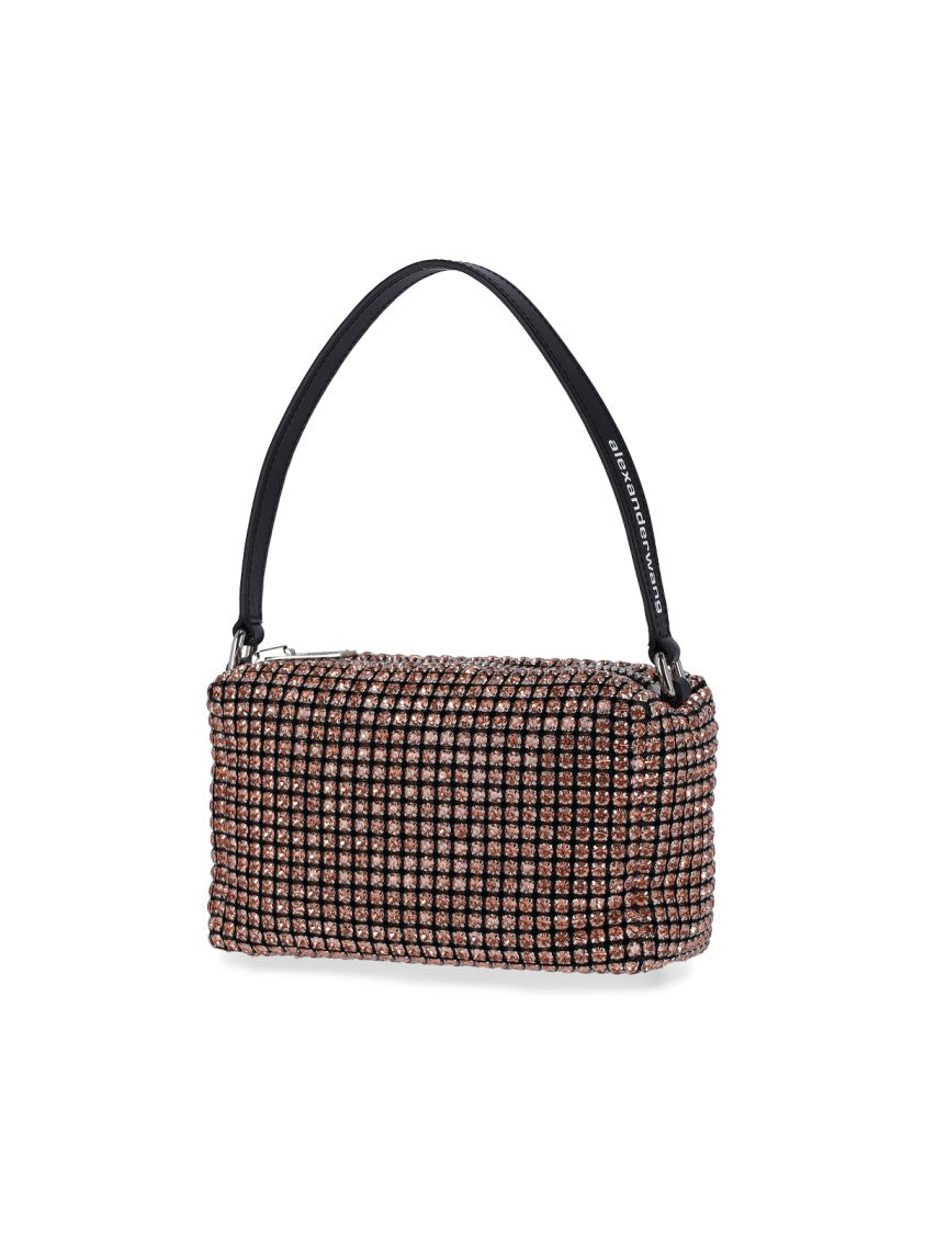 Alexander Wang "Heiress" Metallic Chain Knit Shoulder Bag