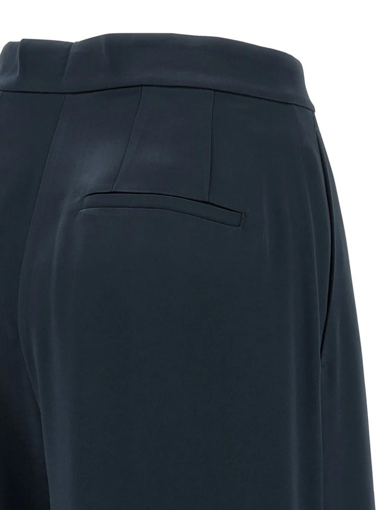 Pinko Wide-Leg Trousers With High Waist And Front Pleats