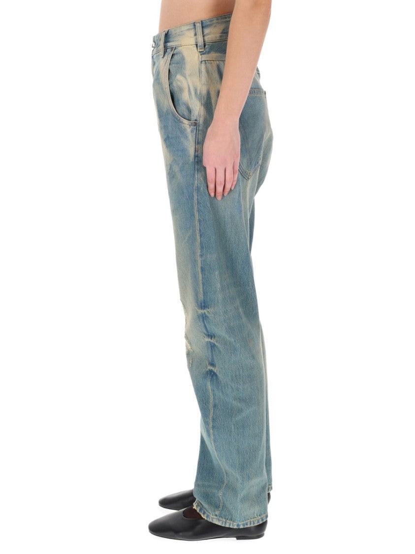 Vivienne Westwood Buckle Back High-Waisted Jeans