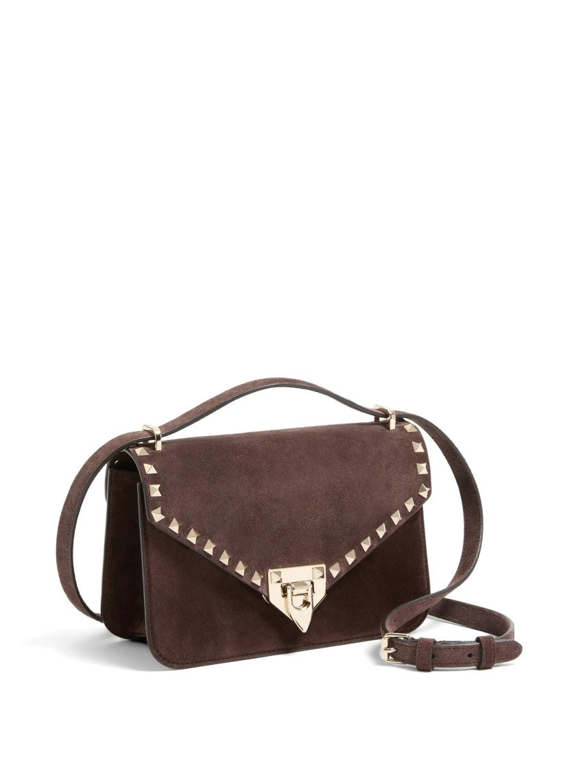 Valentino Rockstud Small Suede Shoulder Bag