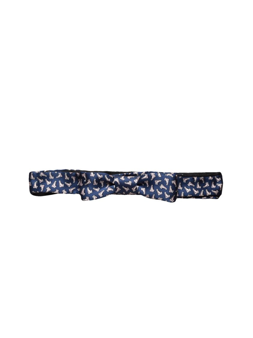 Lanvin Multicolore Silk Bow Tie With Vibrant Pattern And Adjustable Band