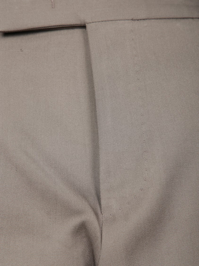 Pt Torino Tailored Beige Trousers With Practical Pockets