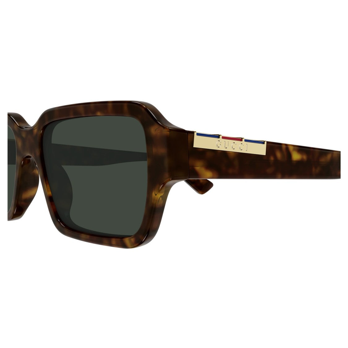 Gucci Gg1887s Rectangular Frame Tortoiseshell Sunglasses