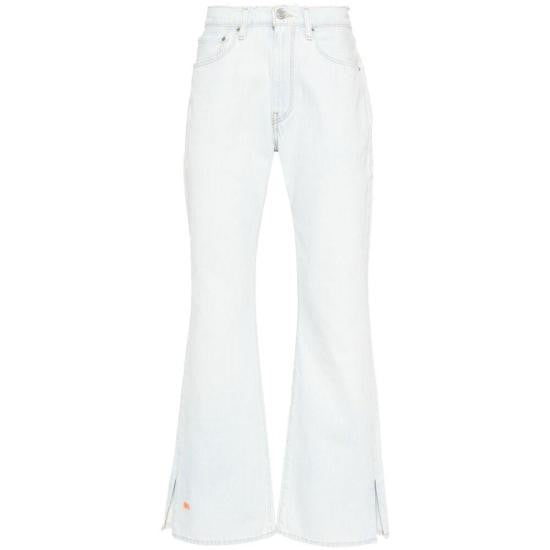 Erl High-Waisted Flared Denim Pants With Classic Five-Pocket Design