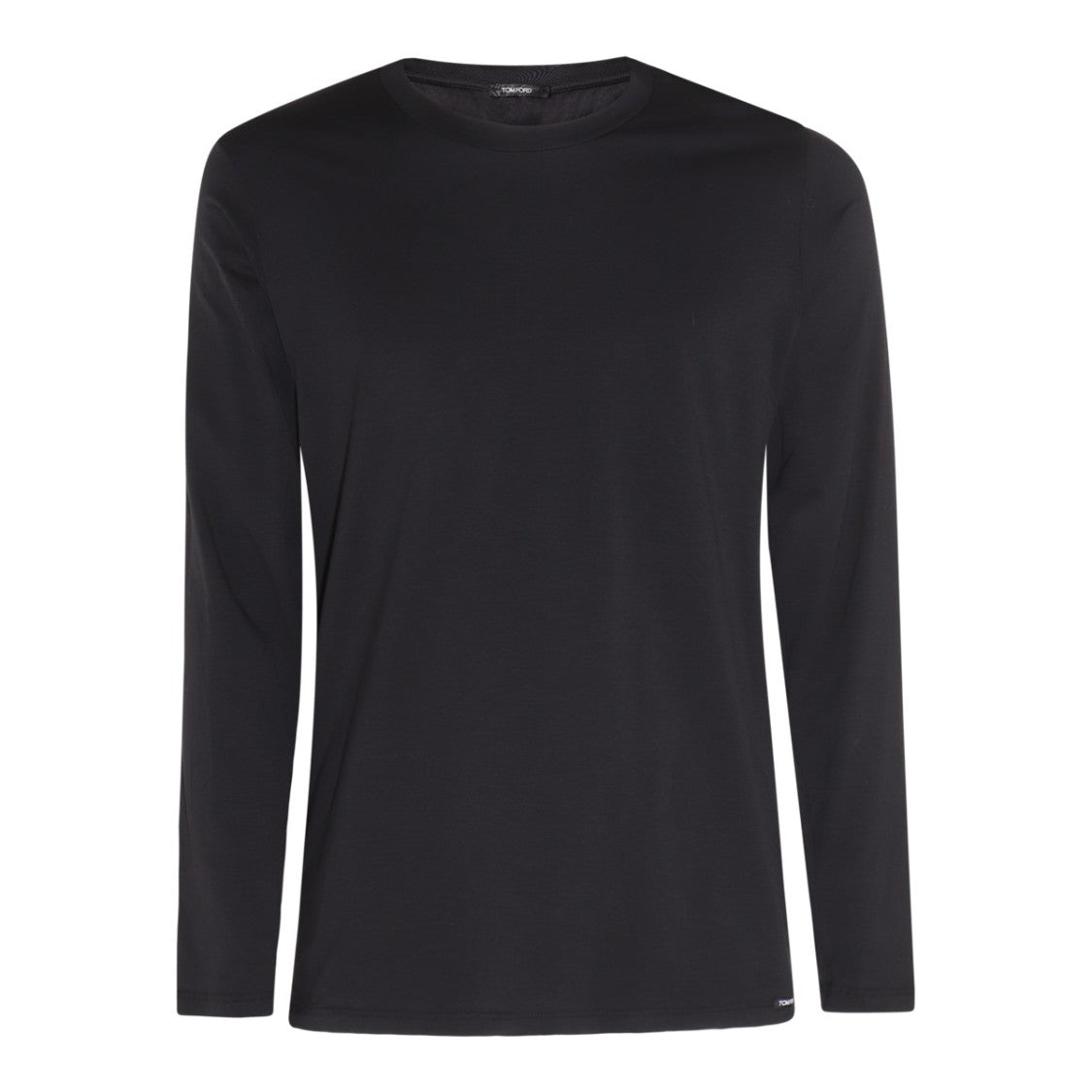 Tom Ford Black Cotton Long Sleeves T-Shirt