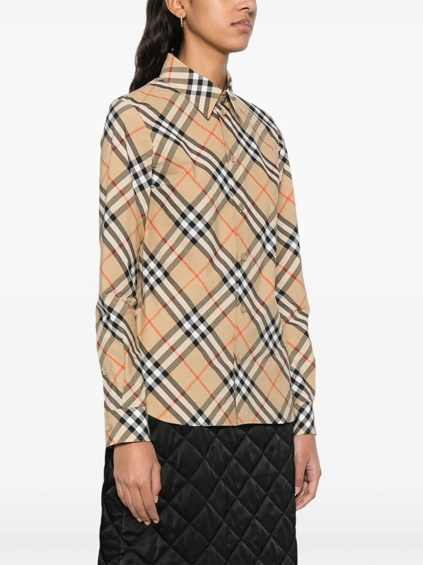 Burberry Beige Vintage Check Organic Cotton Shirt
