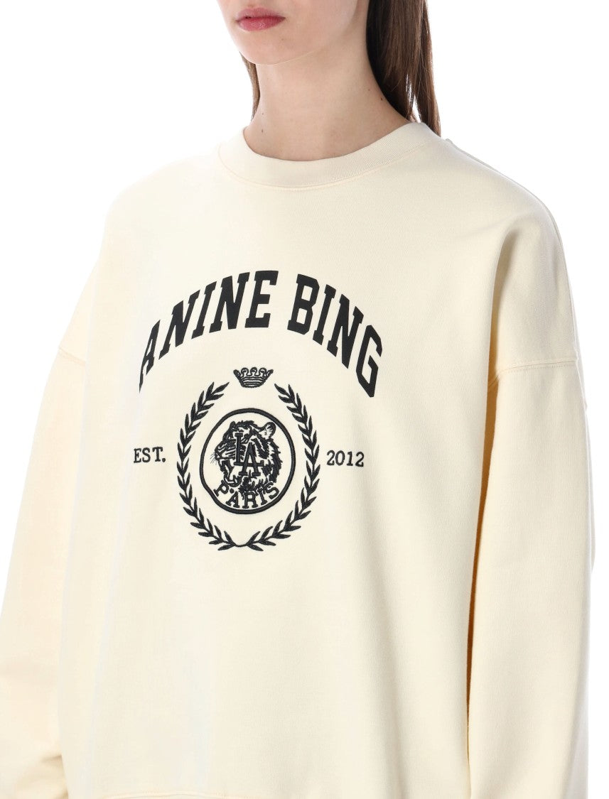 Anine Bing Miles Cotton Sweatshirt