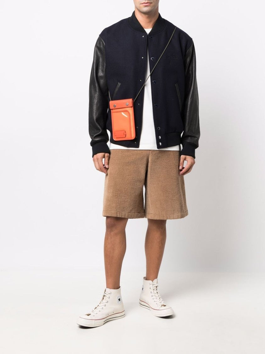 Golden Goose Panelled Design Baseball Collar Jacket