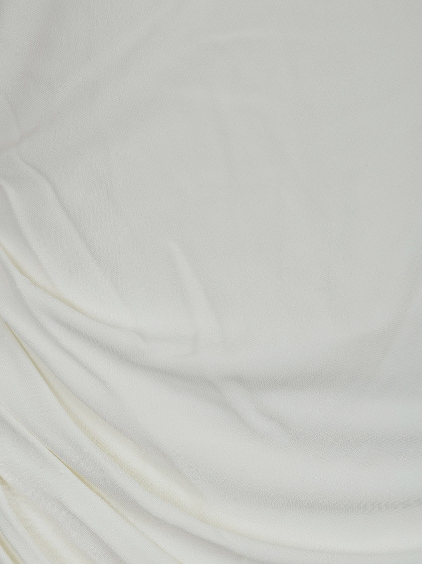 Self-Portrait Stretch Jersey Maxi Dress With Asymmetrical Neckline