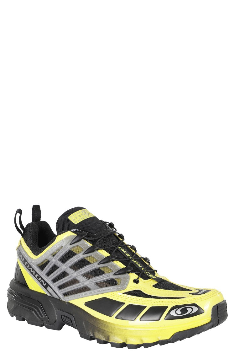Mm6 By Maison Margiela X Salomon Black And Yellow Acs Pro Mesh Quicklace Sneakers