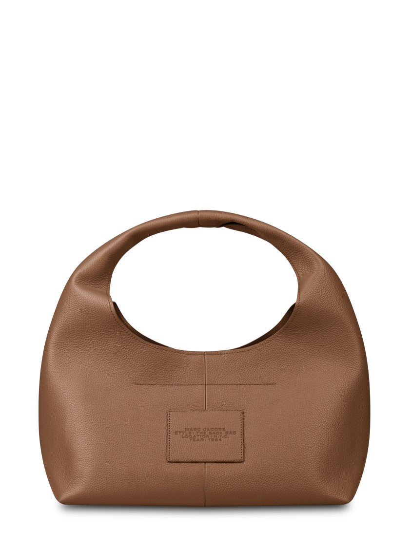 Marc Jacobs Rounded Leather Tote With Embossed Logo
