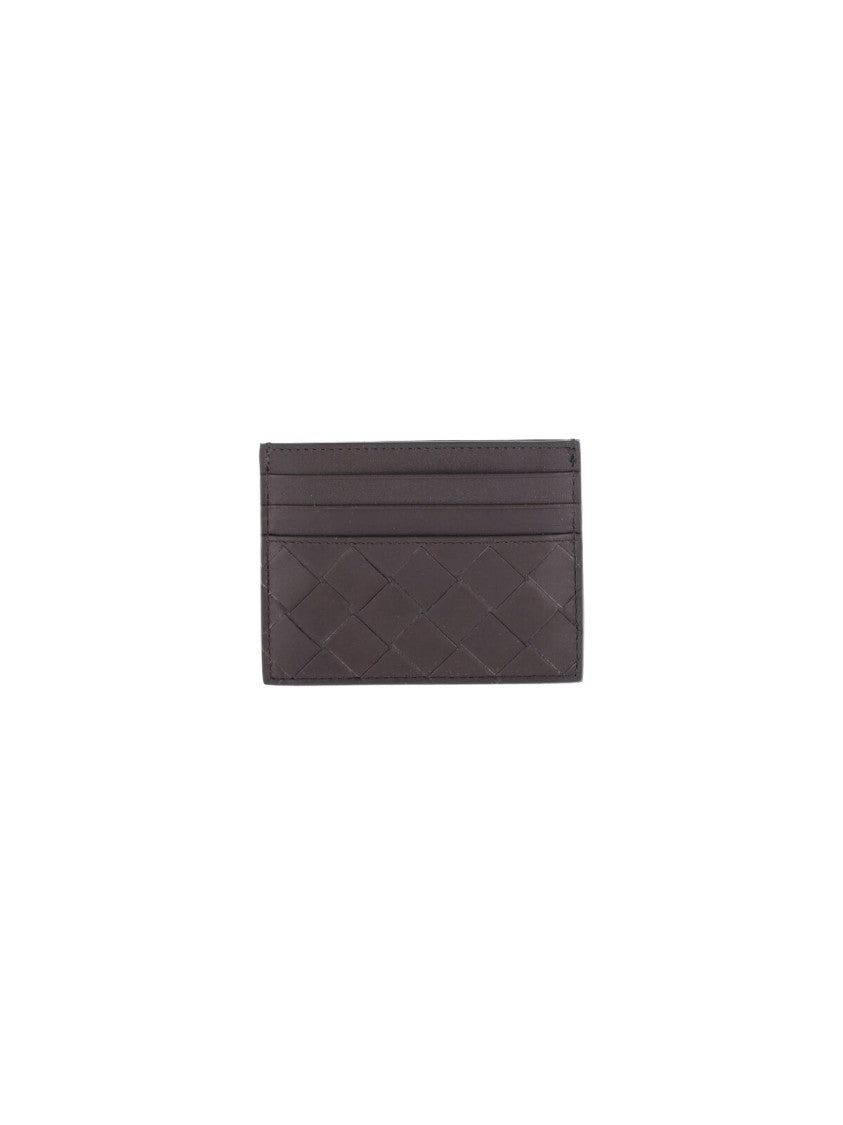 Bottega Veneta "Intrecciato" Card Holder – Brown
