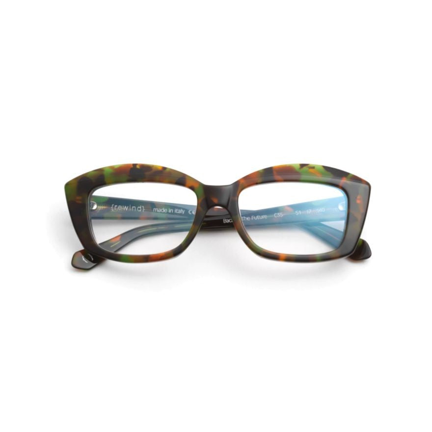 Rewind Back To The Future Bold Rectangular Tortoiseshell Sunglasses
