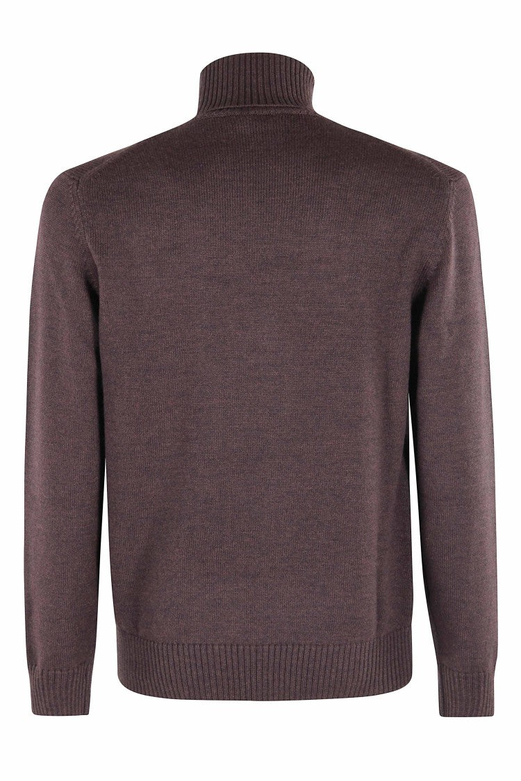 Altea Dark Brown High Collar Sweater