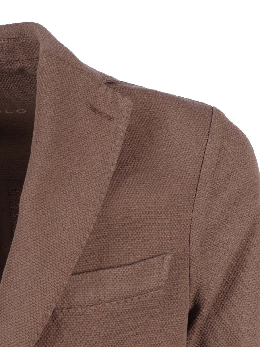 Circolo 1901 Textured Brown Tailored Blazer
