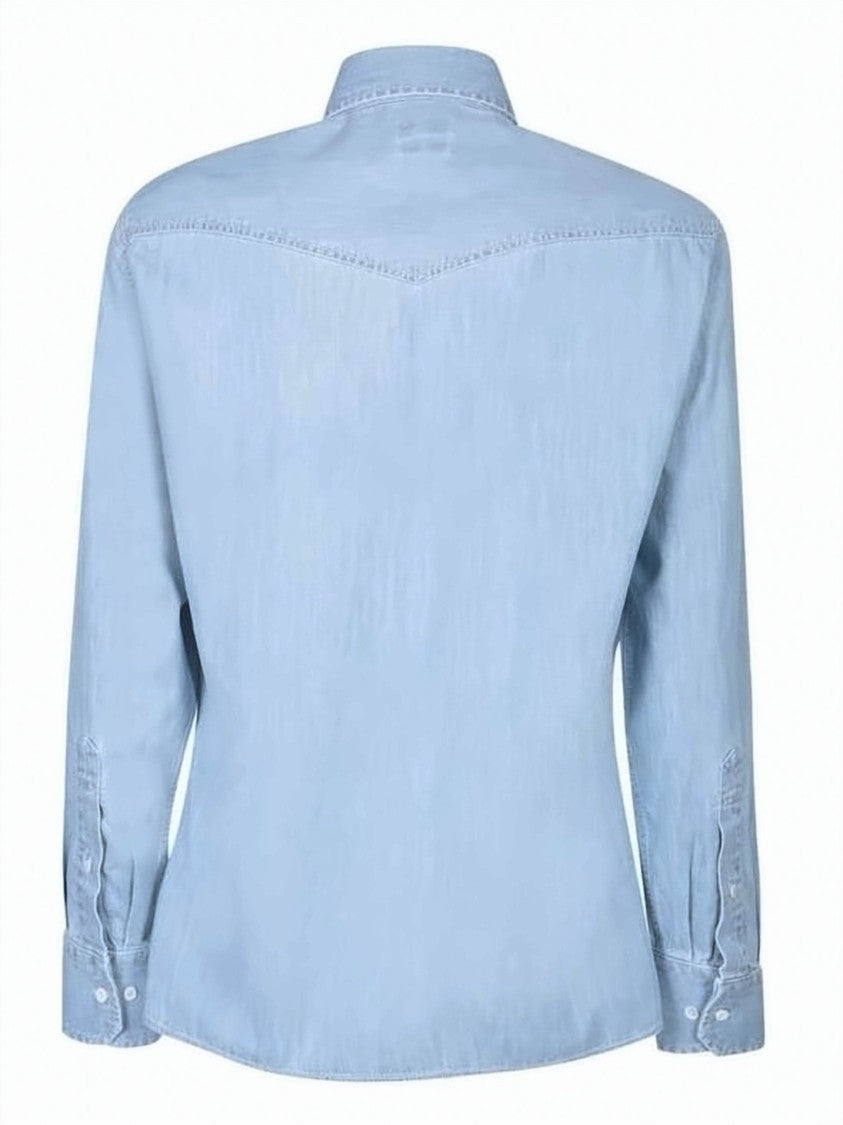 Brunello Cucinelli Relaxed Fit Lightweight Denim Shirt