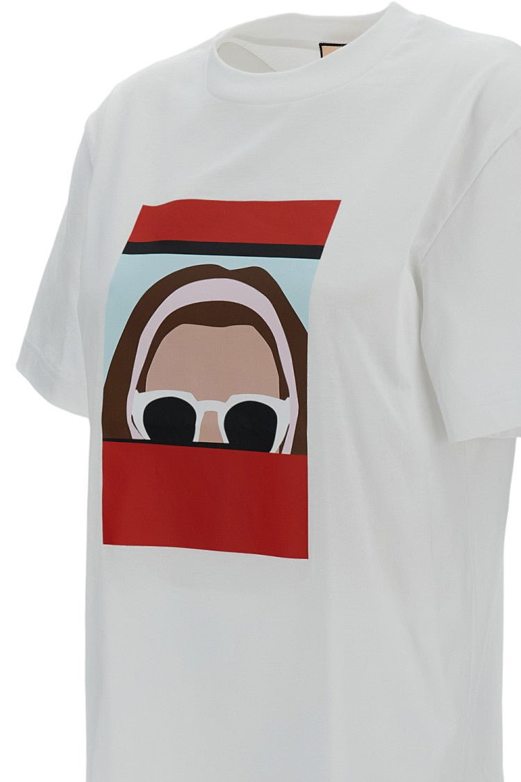 Plan C Relaxed Fit Cotton T-Shirt With Bold Graphic Print