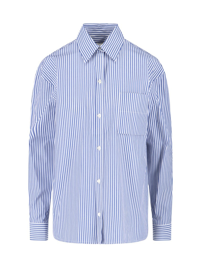 Sibel Saral Striped Cotton Shirt – Blue