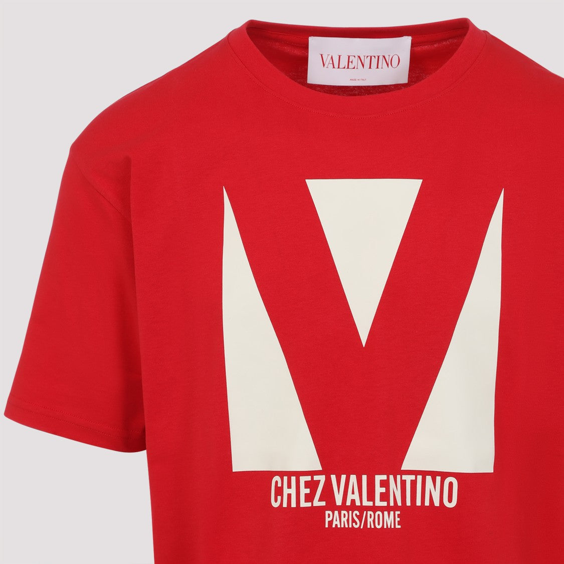 Valentino Red Cotton Chez T-Shirt