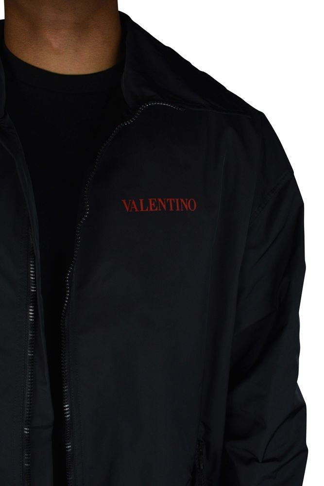 Valentino Garavani Hooded Waterproof Jacket With Moon Print
