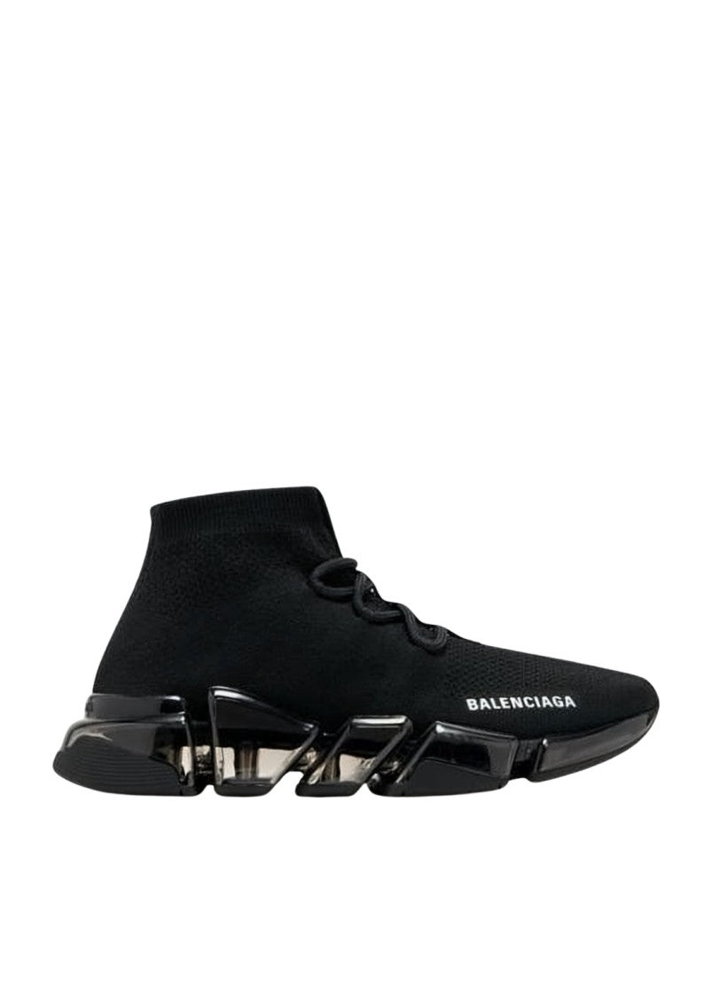 Balenciaga Sock-Like Black Sneakers With Futuristic Sole