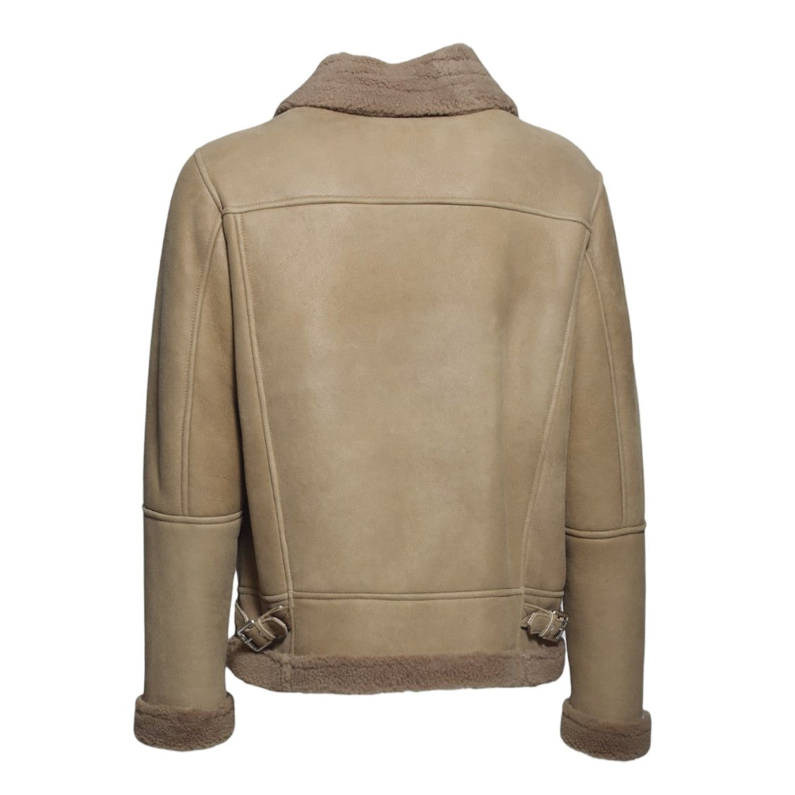 Dfour Dfour Brown Suede Shearling Jacket