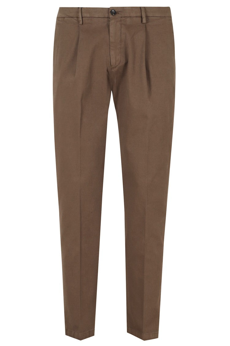 Briglia Straight Leg Trousers With Pleat And Invisible Zipper