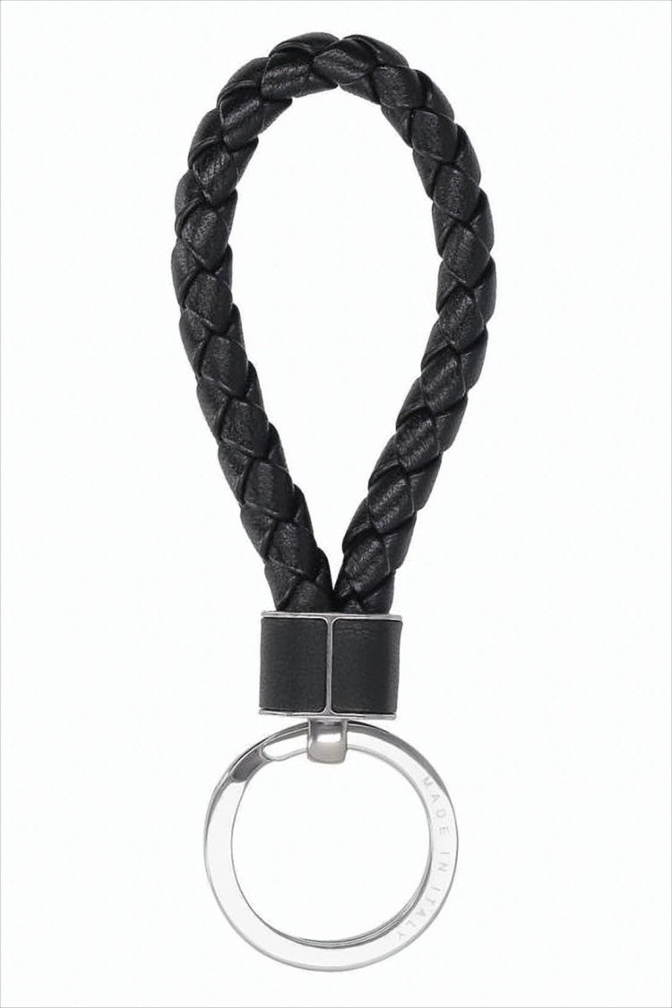 Bottega Veneta Braided Lambskin Leather Keyring