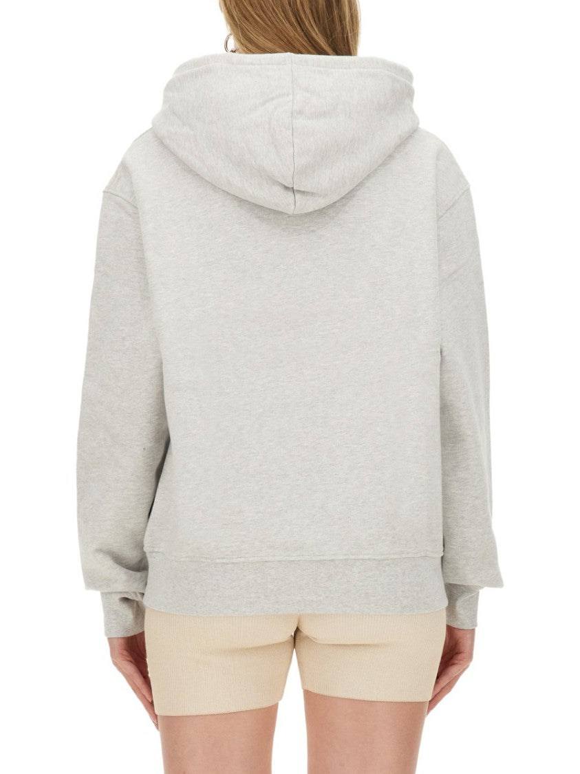 Jacquemus Grey Sweater With Subtle Logo Detail