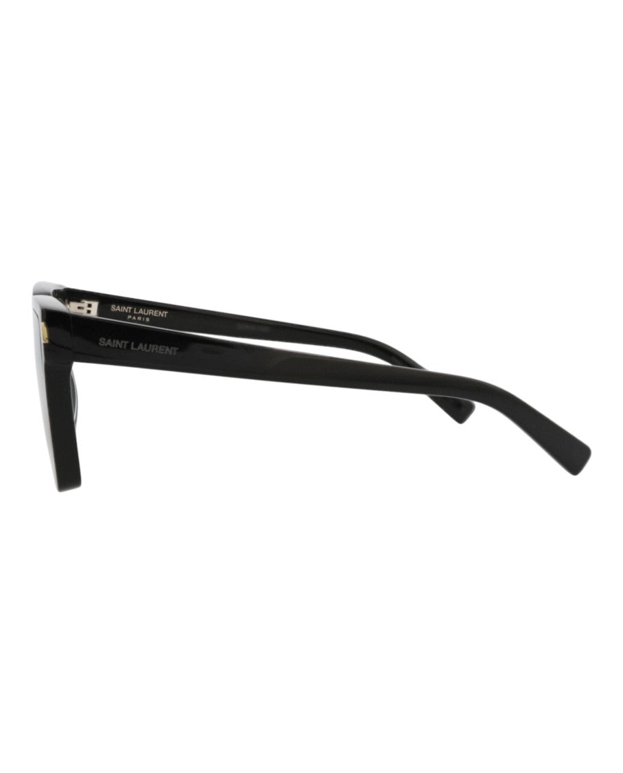 Saint Laurent Square-Frame Recycled Acetate Sunglasses With Saddle Nose Bridge