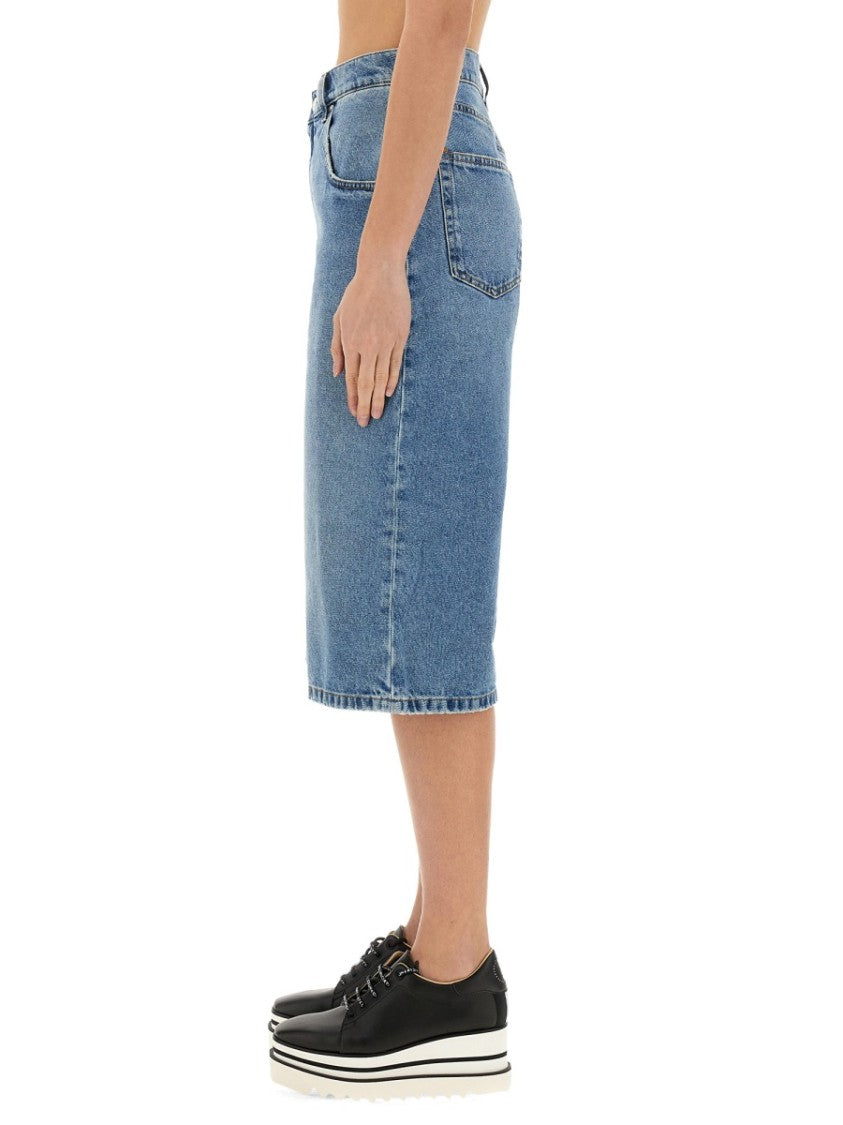 Stella Mccartney Knee-Length Denim Bermuda Shorts