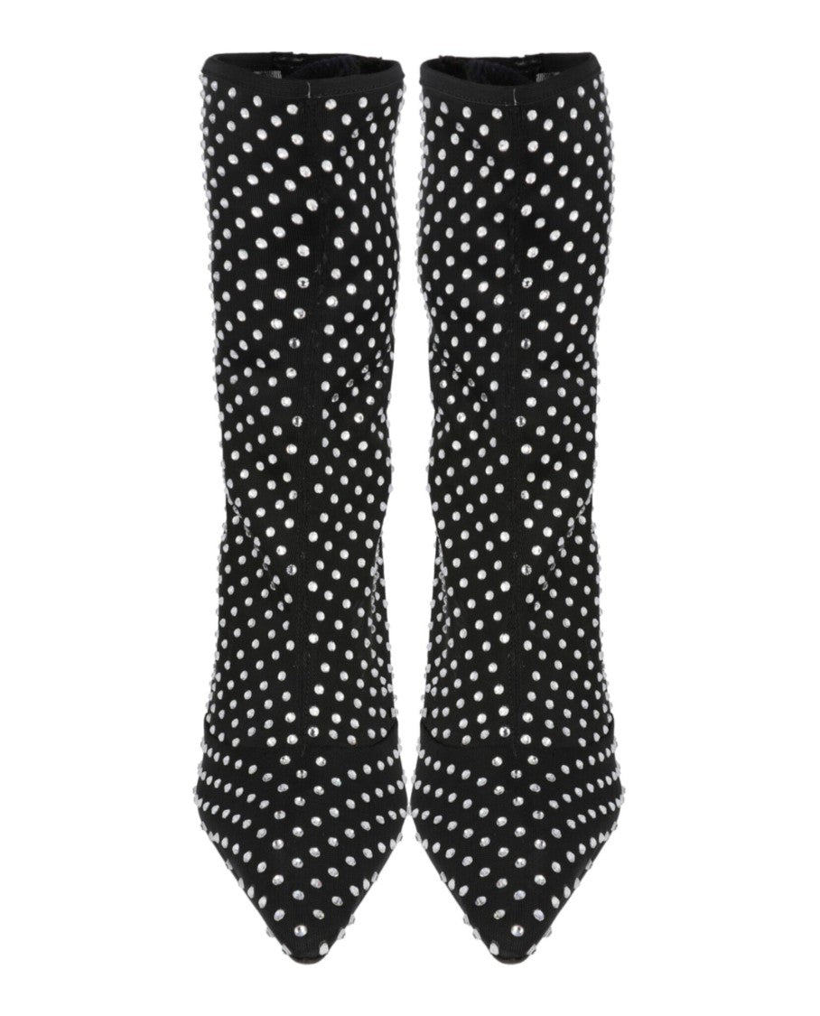 Paris Texas Lidia Mesh Studded Ankle Boots