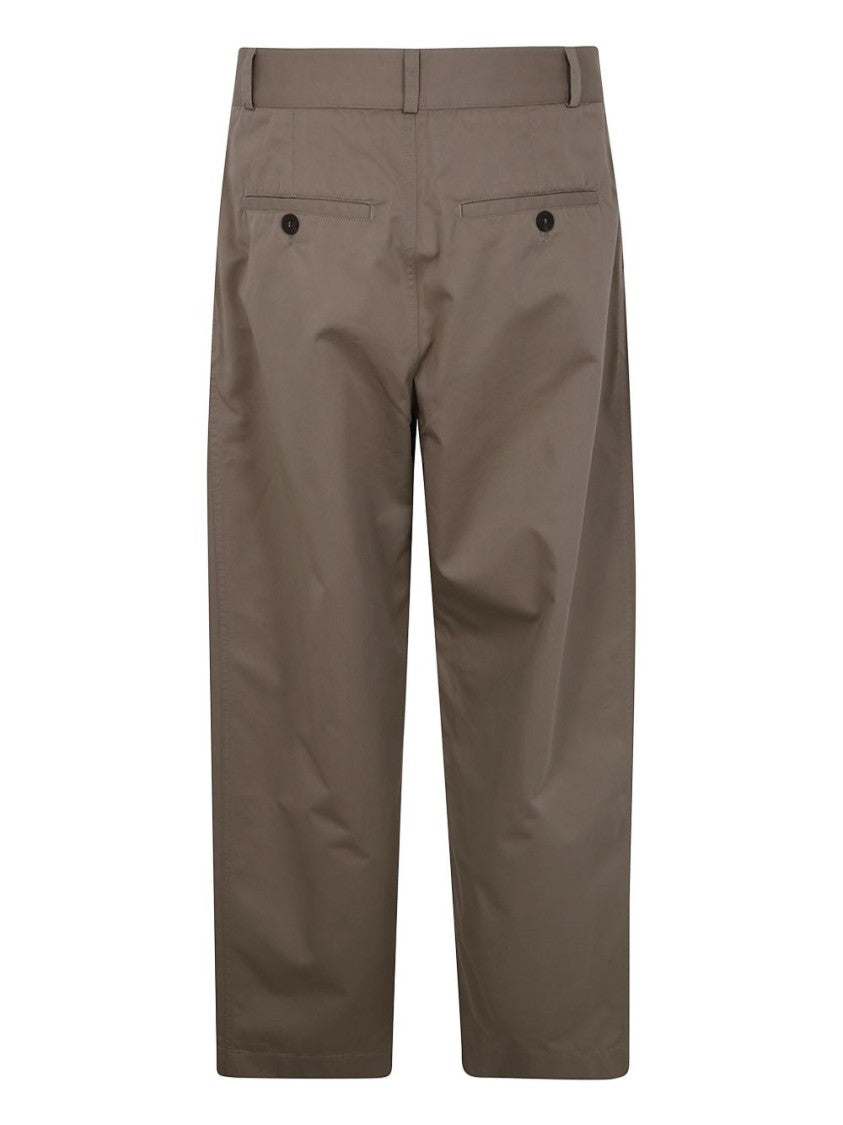 Studio Nicholson Taupe Brown Side Slit Pocket Trousers