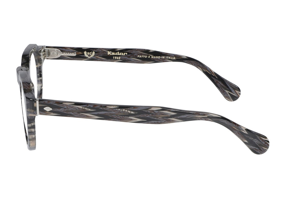 Kador Storiko Special Marbled Keyhole Bridge Round Eyeglasses
