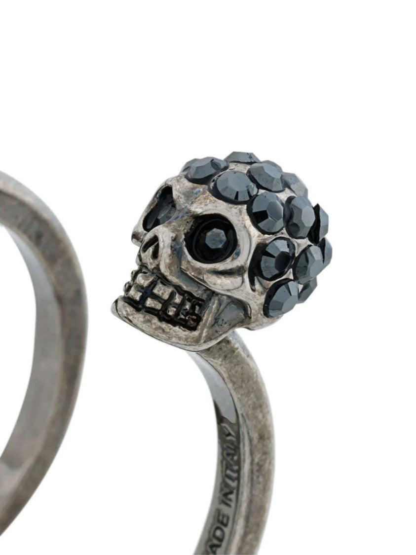 Alexander Mcqueen Double Skull Thin Ring