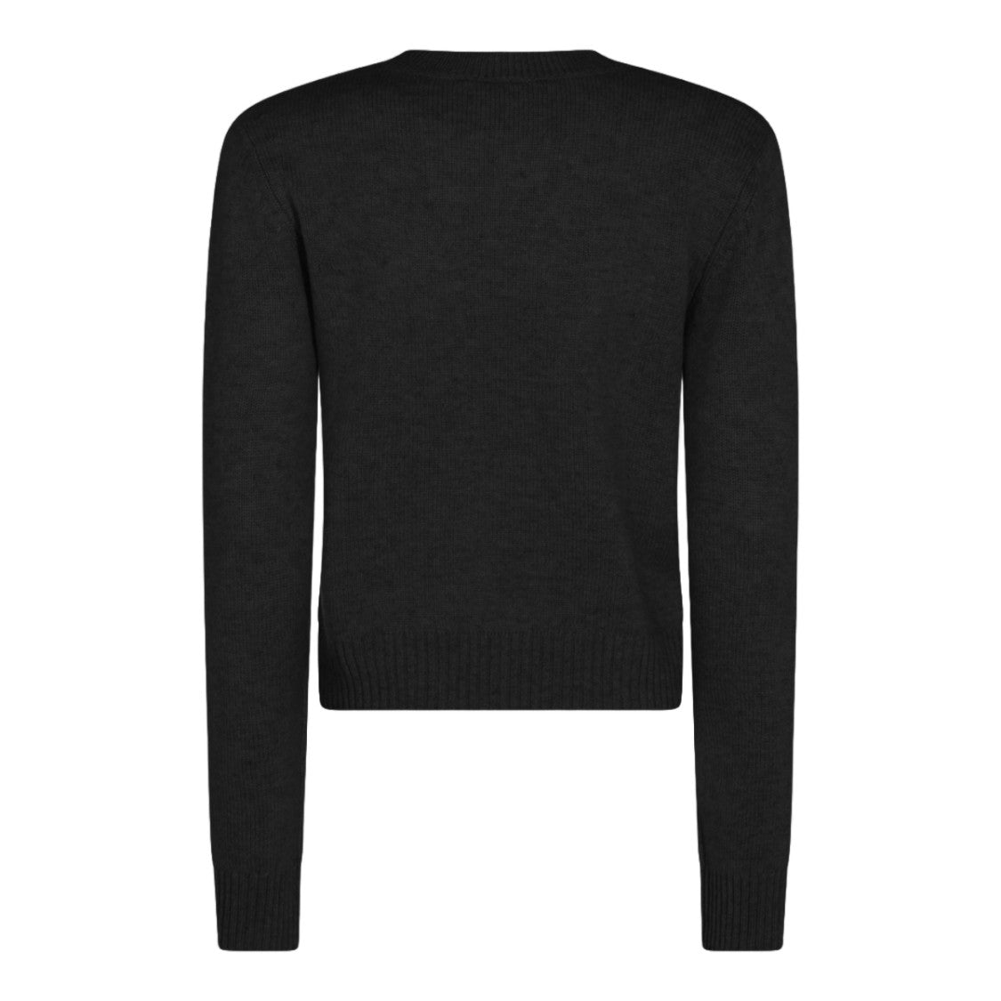 Lisa Yang Fitted Black Long-Sleeved Sweater With Ribbed Details