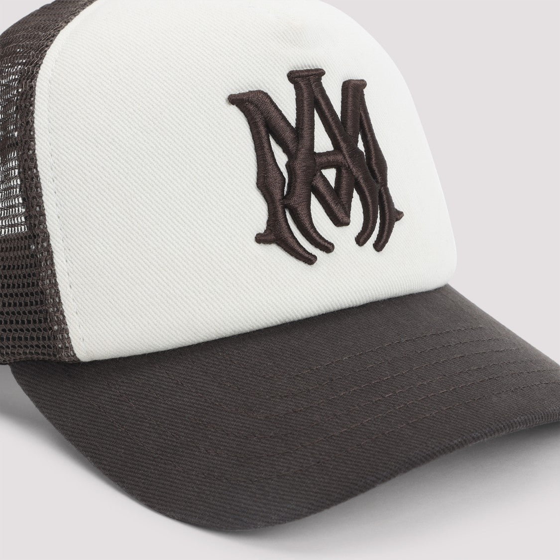 Amiri Structured Cotton Hat With Mesh Back Panels And Embroidered Logo