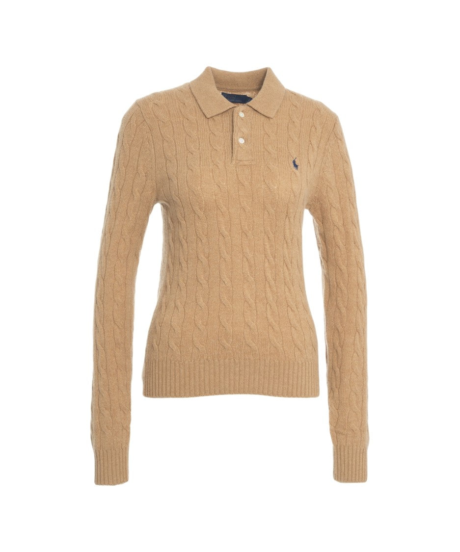 Polo Ralph Lauren Beige Cable Knit Sweater
