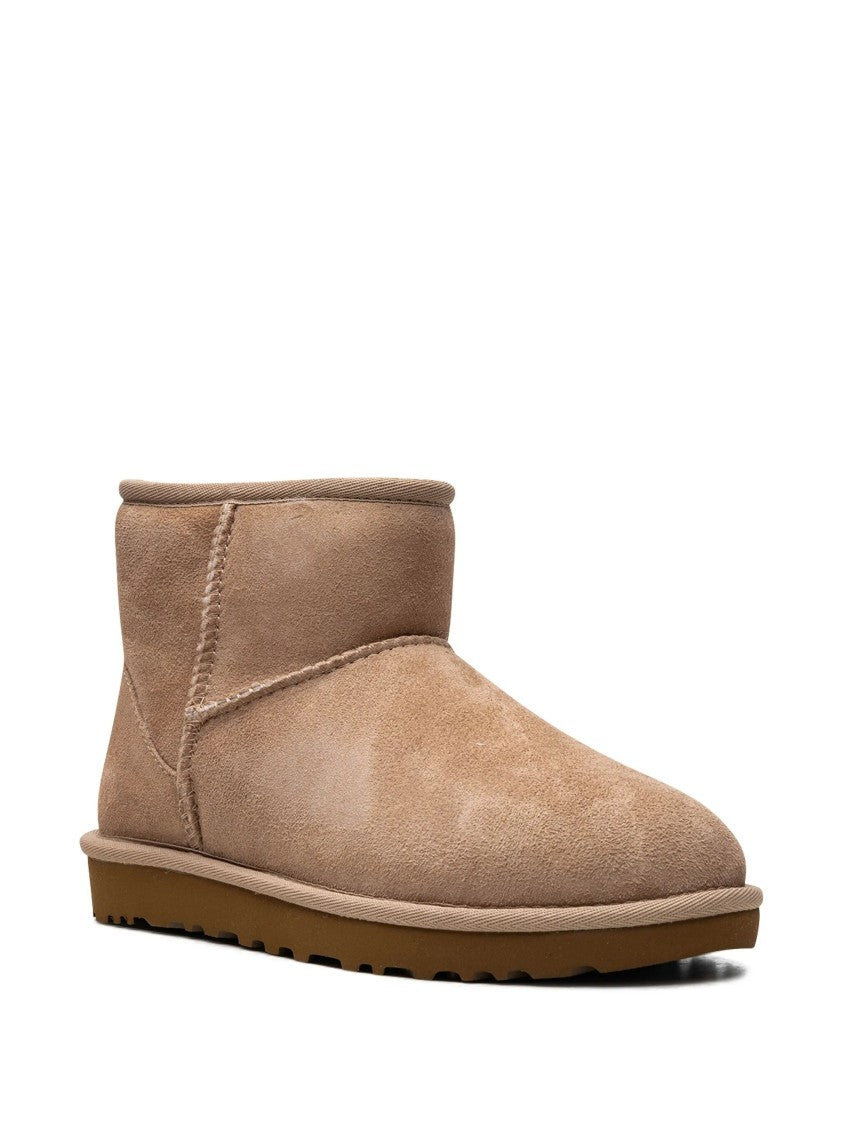 Ugg Brown Classic Mini Ii Suede Ballerinas