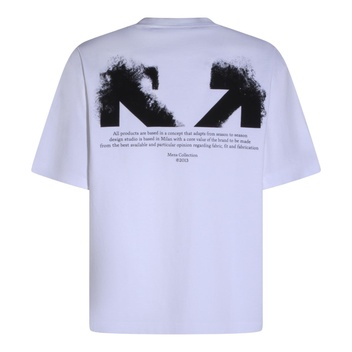 Off-White Short-Sleeve Crew Neck T-Shirt
