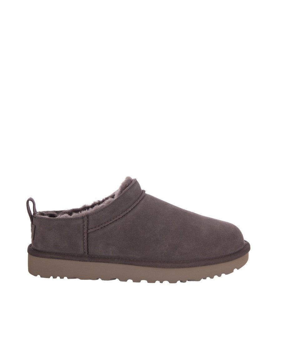 Ugg Classic Shearling-Lined Suede Slip-On Flats