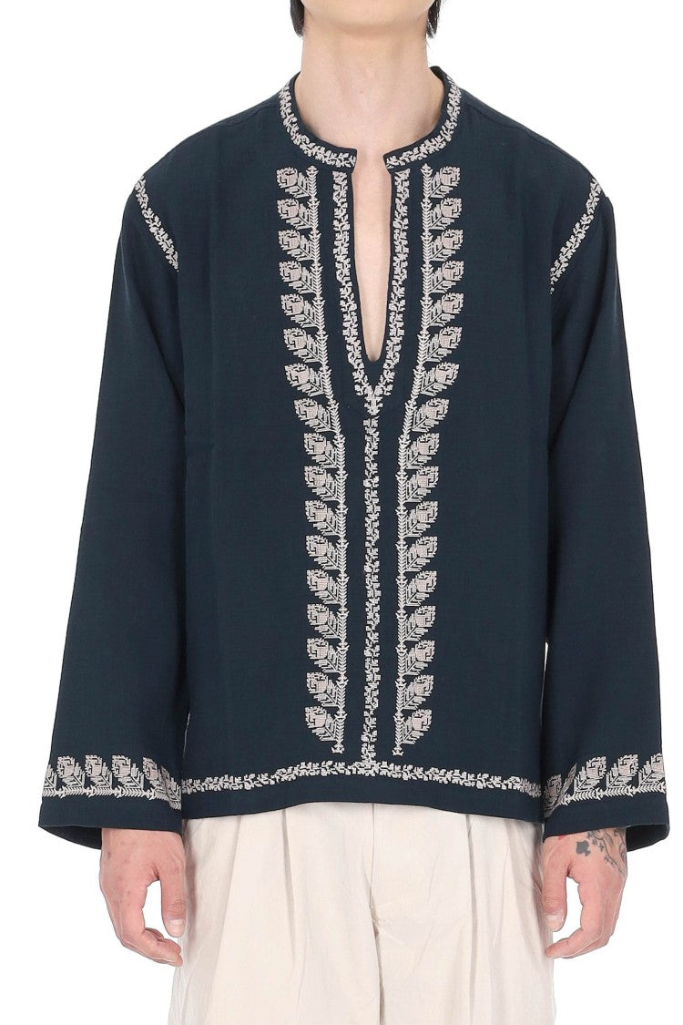Isabel Marant Cizalie Embroidered Cotton Gauze Bohemian Blouse