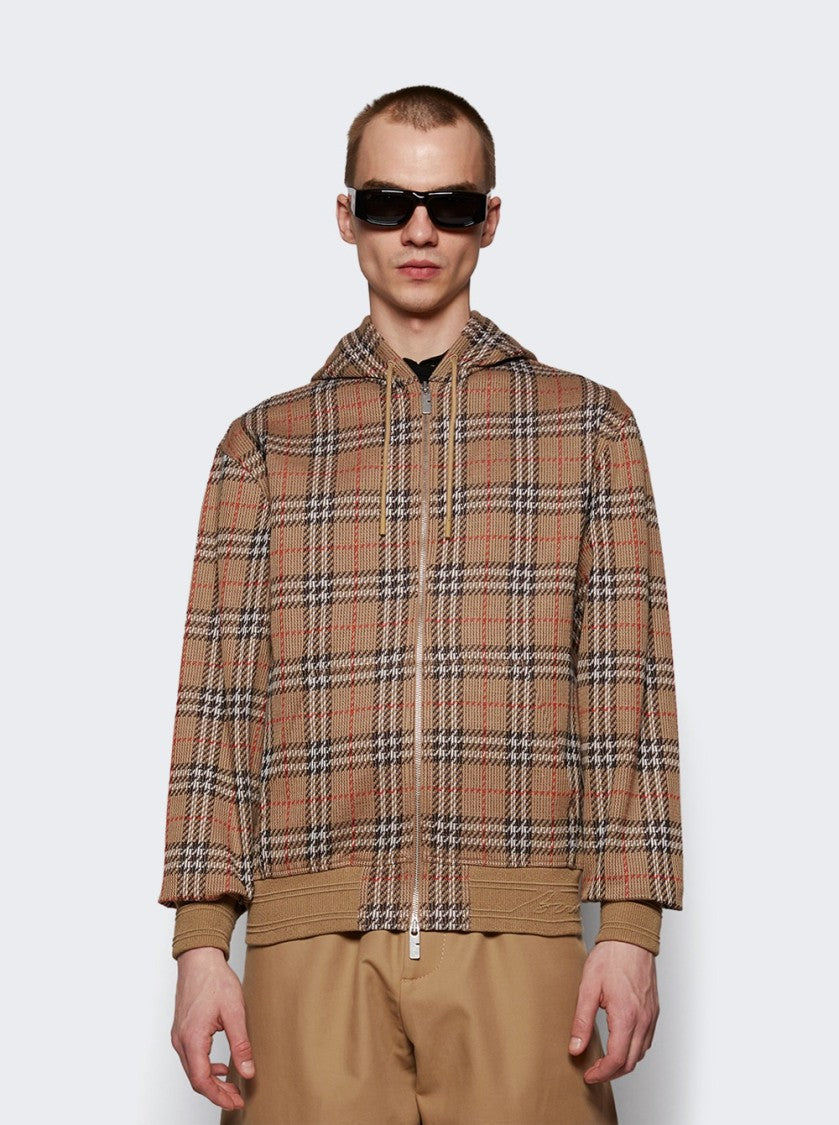 Burberry Jacquard Check Hoodie Nut Ip Check