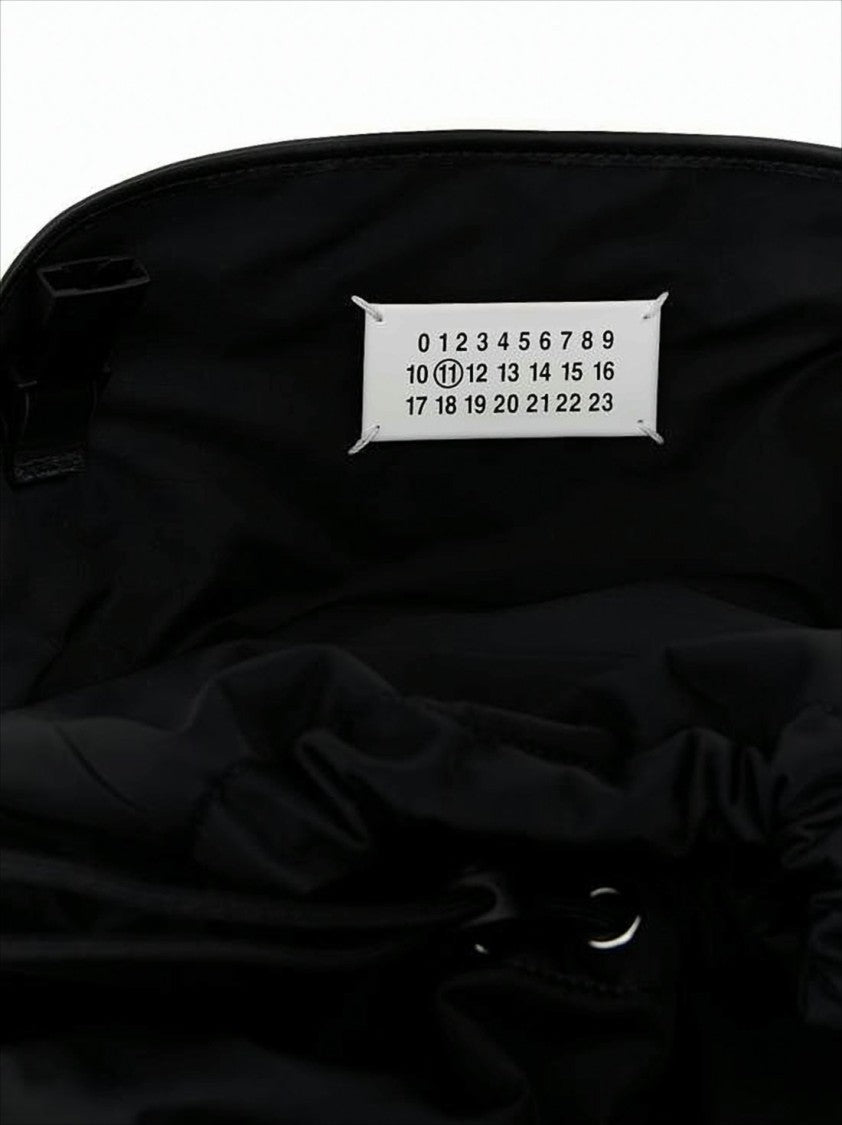Maison Margiela Functional Black Backpack With Adjustable Closure