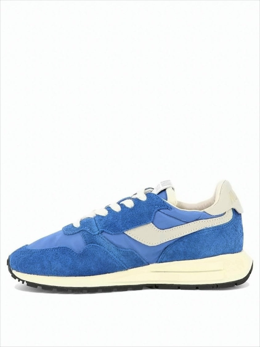 Autry Retro-Inspired Blue Sneakers With Suede And Nylon Upper