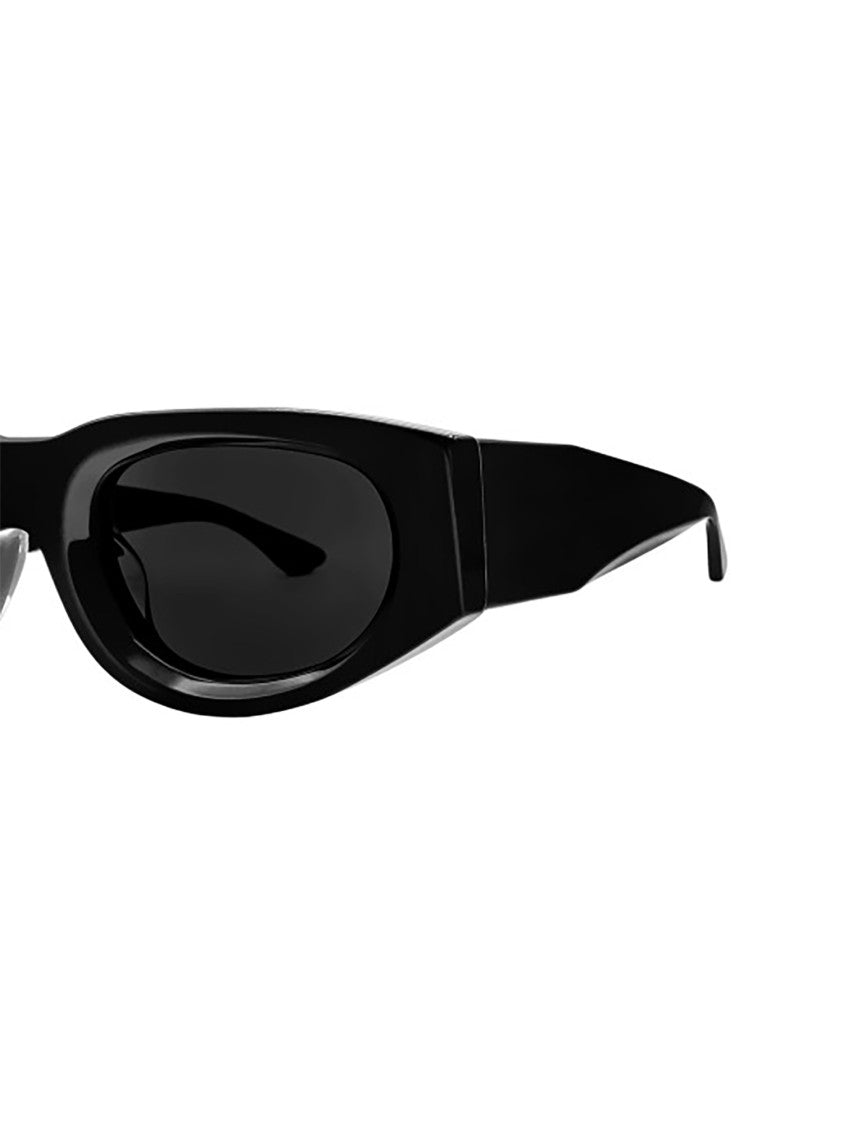 Thierry Lasry Black Dopamy Bold Rectangular Sunglasses