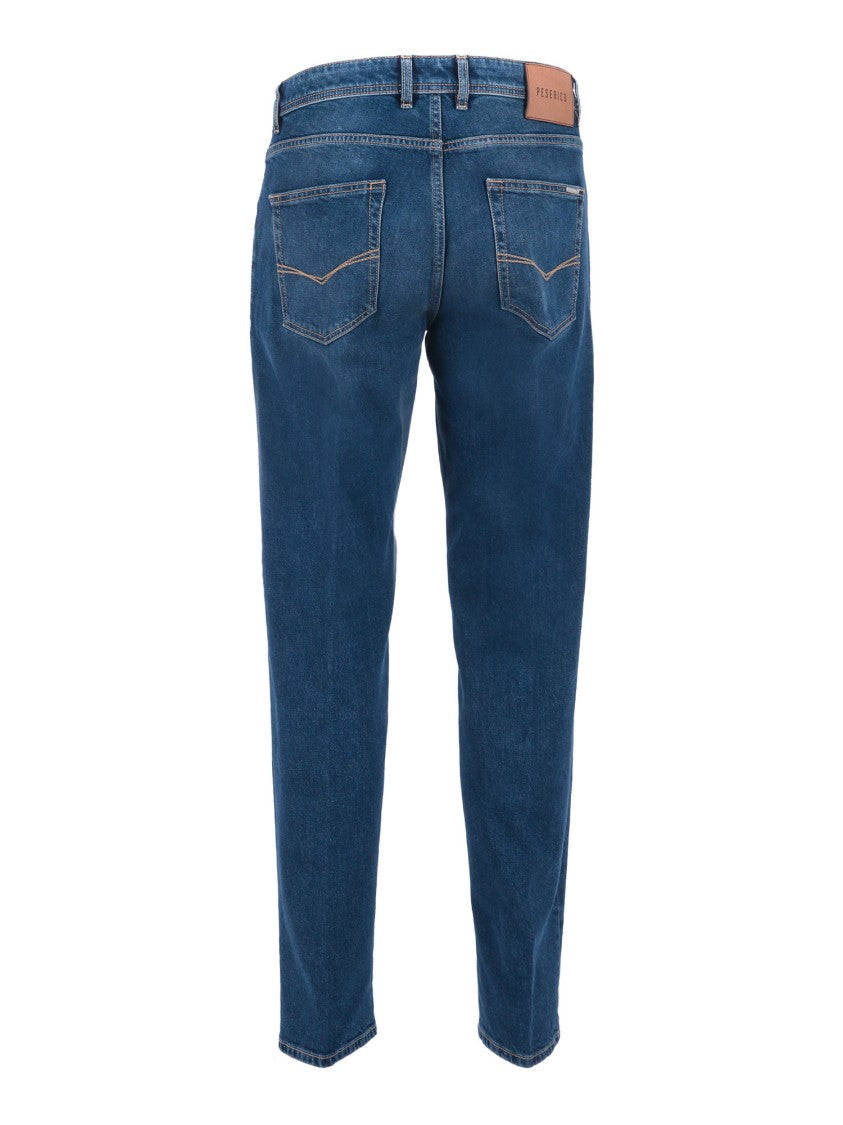 Peserico Medium Blue Five Pocket Jeans