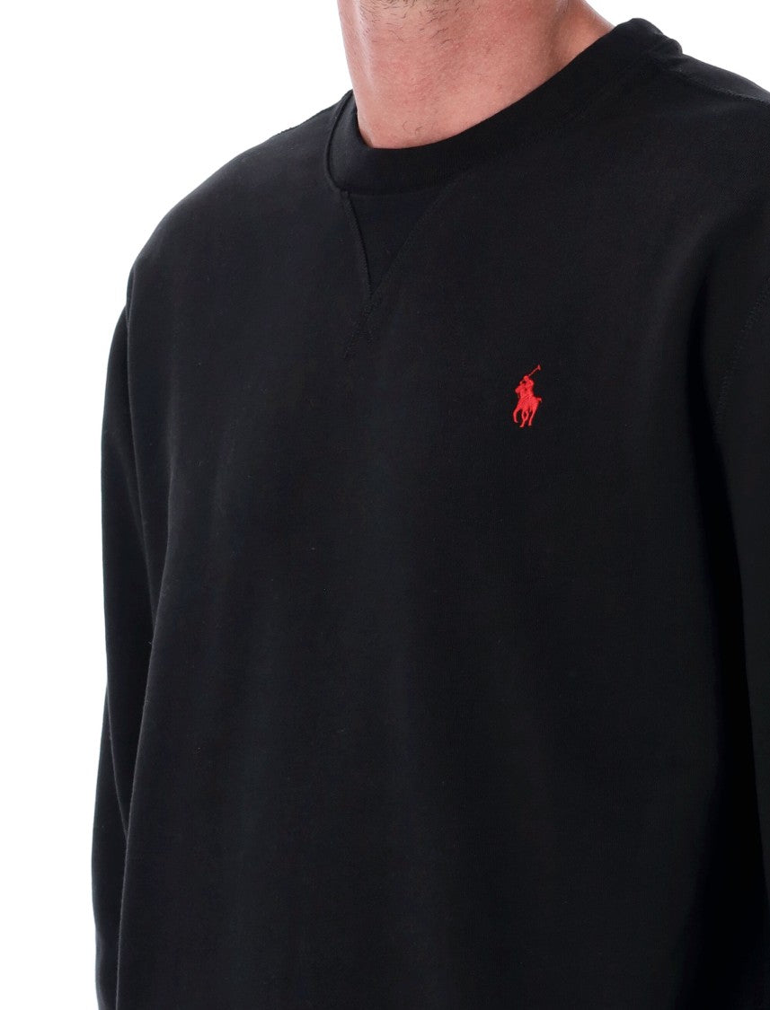 Polo Ralph Lauren Relaxed Fit Black Crewneck Sweatshirt